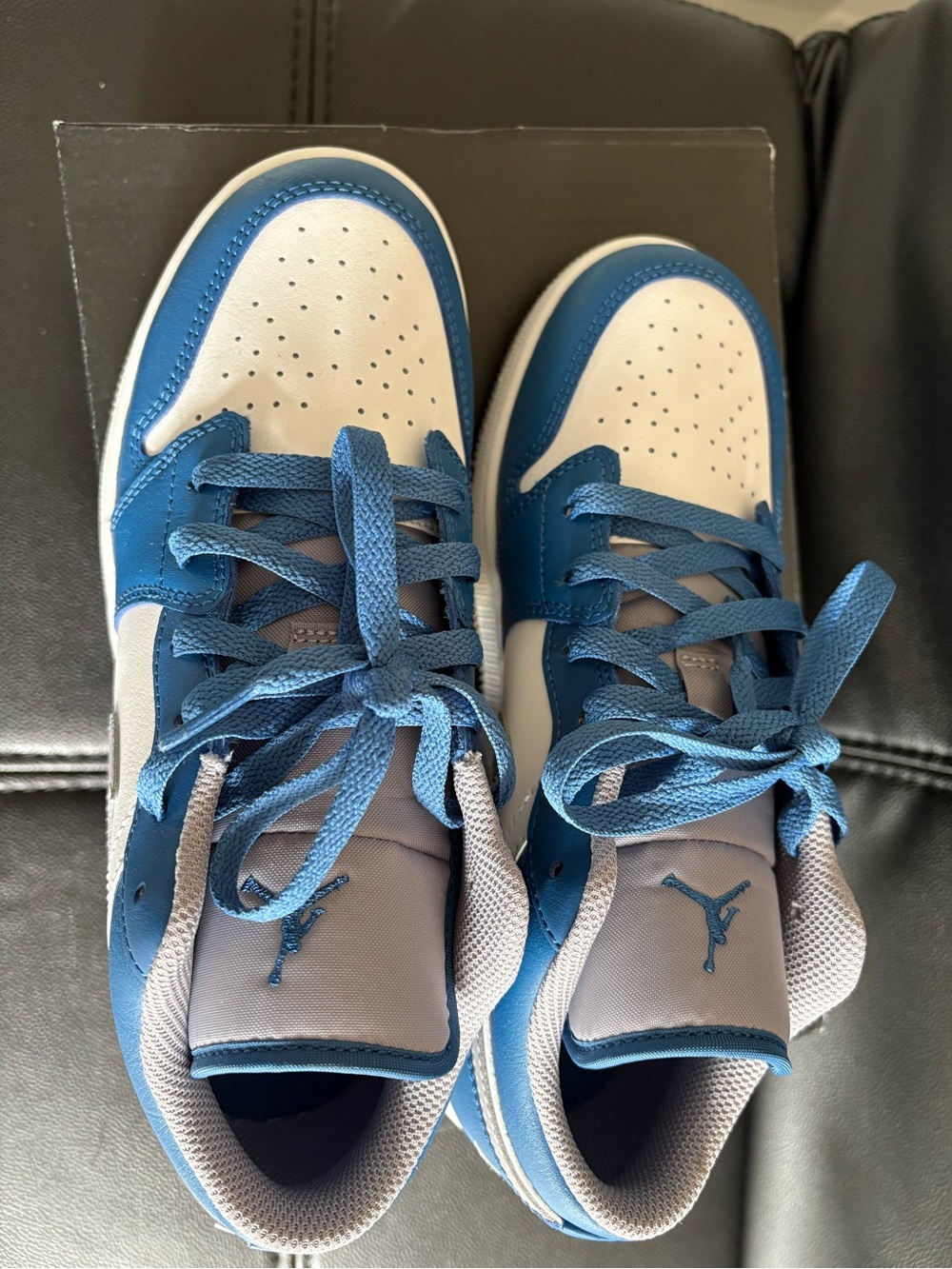 Jordan 1 Low GS Midnight Blue & White